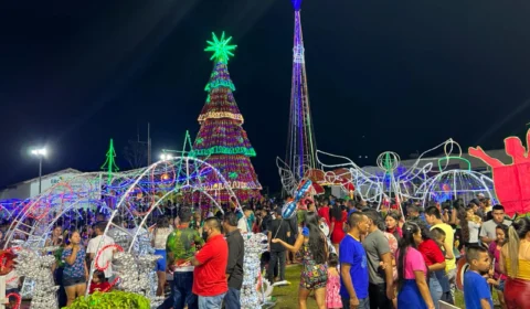 Natal: Parque Vila Noel é inaugurado em Tabatinga, no Amazonas