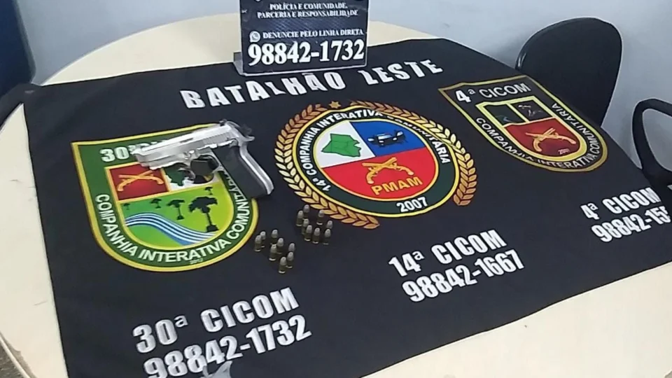 Homem é preso por porte ilegal de arma de fogo na Zona Leste de Manaus