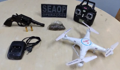 Polícia apreende drone ‘olheiro’ usado no tráfico de drogas em Manaus