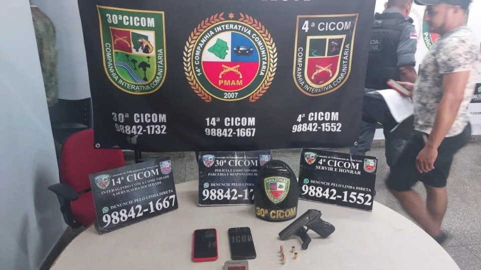 Falso comprador é preso após roubar e trocar tiros com polícia em Manaus