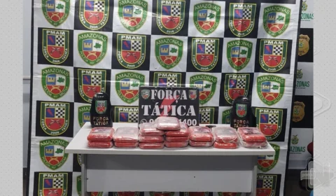 VÍDEO: força tática encontra drogas em carro que bateu no meio-fio de Manaus