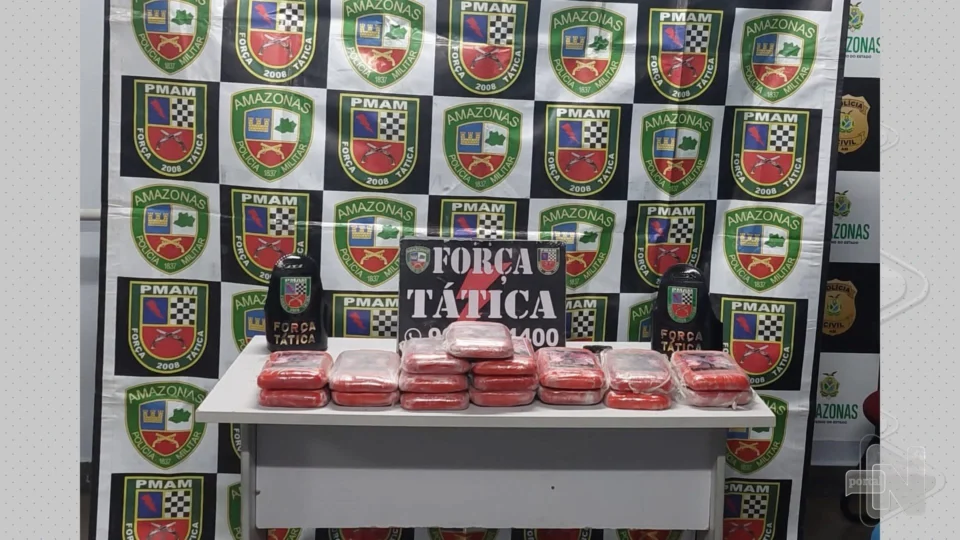 VÍDEO: força tática encontra drogas em carro que bateu no meio-fio de Manaus