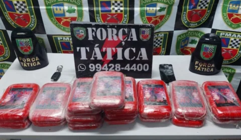 Homem é preso com drogas marcadas com nome de facção na Zona Sul de Manaus