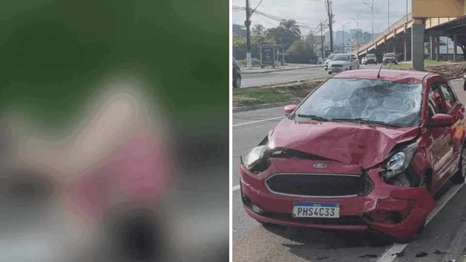 Mulher morre após colidir moto contra carro na Zona Centro-Sul de Manaus