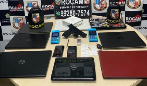 Dupla é presa com notebooks furtados de carros na Zona Centro-Sul de Manaus