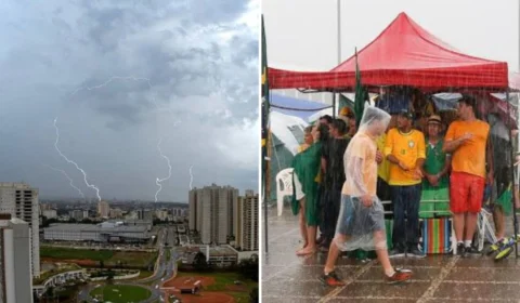 Raio atinge apoiadores bolsonaristas em Brasília e deixa feridos