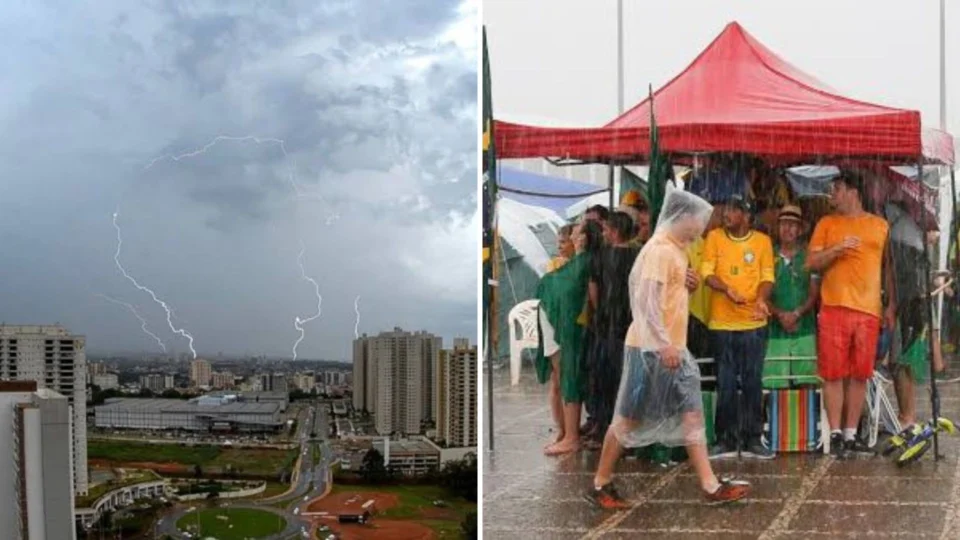 Raio atinge apoiadores bolsonaristas em Brasília e deixa feridos