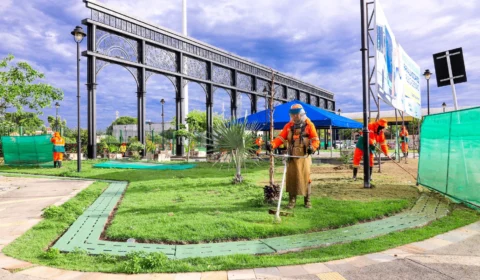 Semulsp realiza ação de limpeza no Parque Senador Jefferson Péres, em Manaus