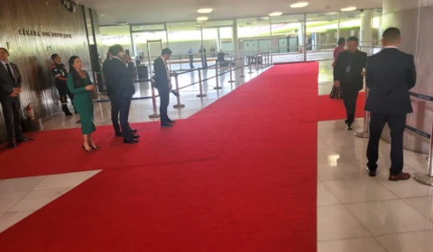 Autoridades chegam ao Congresso para a cerimônia de posse de Lula