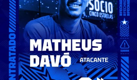 Cruzeiro anuncia contratação do atacante Matheus Davó, ex-Corinthians