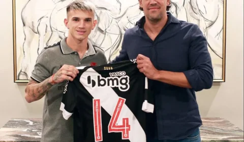 Reforço mais caro do Vasco, Luca Orellano é apresentado oficialmente na Flórida