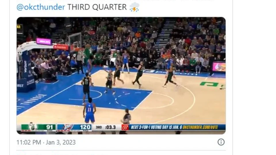 NBA: Oklahoma City Thunder vence por 150 a 117 e humilha Boston Celtics