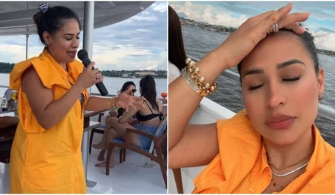 Simone passa a tarde em Iate no Rio Negro, após show de réveillon em Manaus