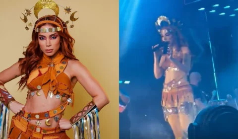 ‘Senso passou longe’, diz Anitta após fã jogar celular na cantora durante show