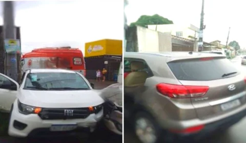 Acidente de trânsito entre carros deixa uma pessoa ferida em Manaus