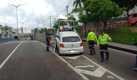IMMU fiscaliza estacionamento proibido na Zona Centro-Sul de Manaus