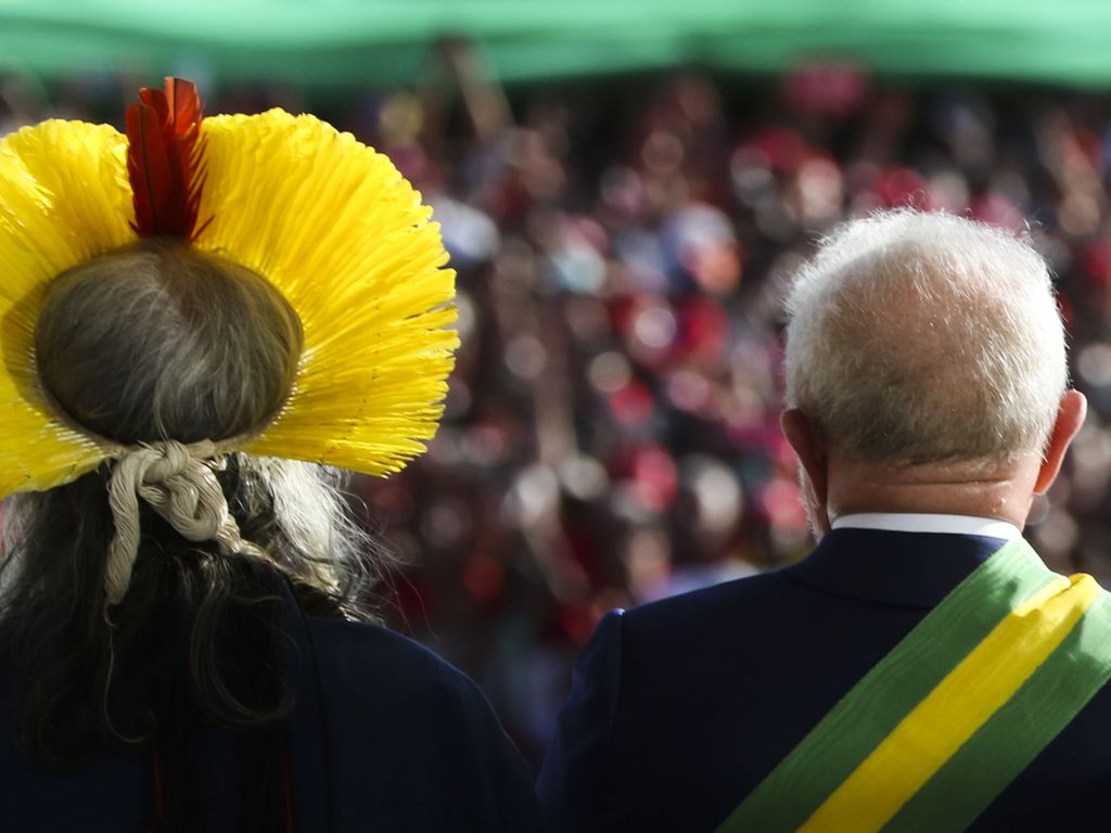 Cerimônia de posse do presidente da República, Luiz Inácio Lula da Silva no Palácio do Planalto - Foto: Tânia Rego/Agência Brasil