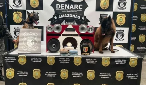 Drogas são encontradas dentro de caixa de som em barco, no Porto de Manaus