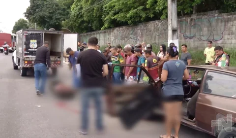 VÍDEO: homem morre atropelado ao atravessar avenida na Zona Leste de Manaus