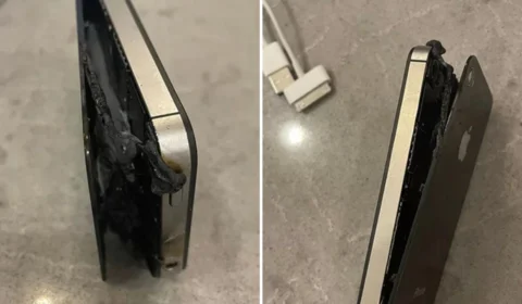 iPhone explode enquanto carregava em casa nos EUA; veja vídeo