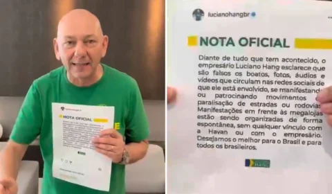 Apoiador de Bolsonaro, Hang grava vídeo e afirma: ‘Temos novo presidente’