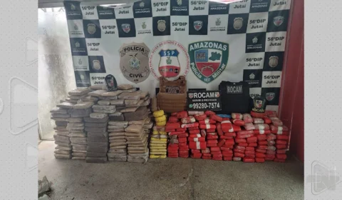 VÍDEO: meia tonelada de droga é apreendida em barco no interior do Amazonas