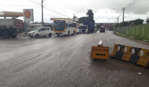 Trânsito sofre alteração no bairro Col. Oliveira Machado em Manaus