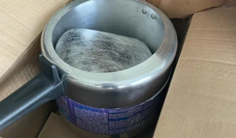Encomenda de panela de pressão é usada para trazer drogas para Manaus
