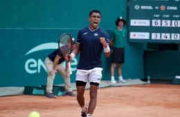 Brasil ganha sem sustos da China e abre 2 a 0 no primeiro dia da Copa Davis