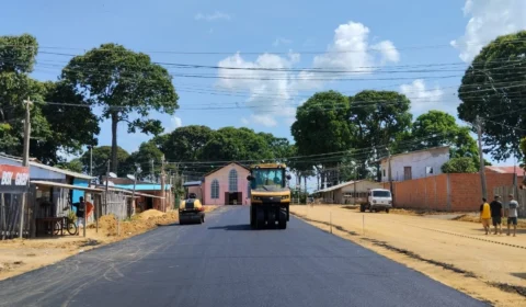 Obras em ramais e sistema viário de Parintins-AM estão 42% executadas