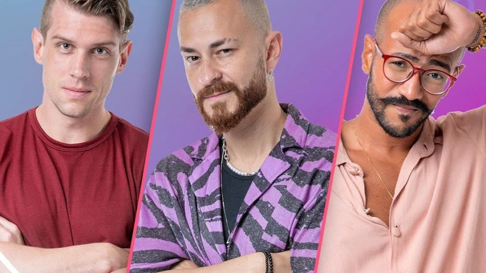Cristian, Fred e Ricardo formam o quinto Paredão do BBB 23