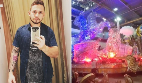 Artista de Parintins fez escultura de São Jorge da Vila Isabel