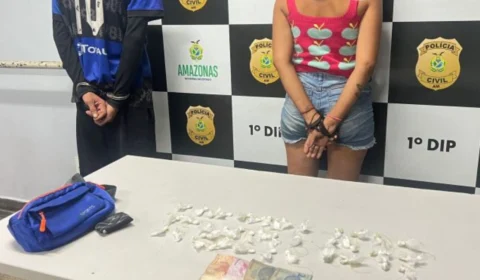 Casal é preso após denúncia de venda de drogas no Aleixo, em Manaus