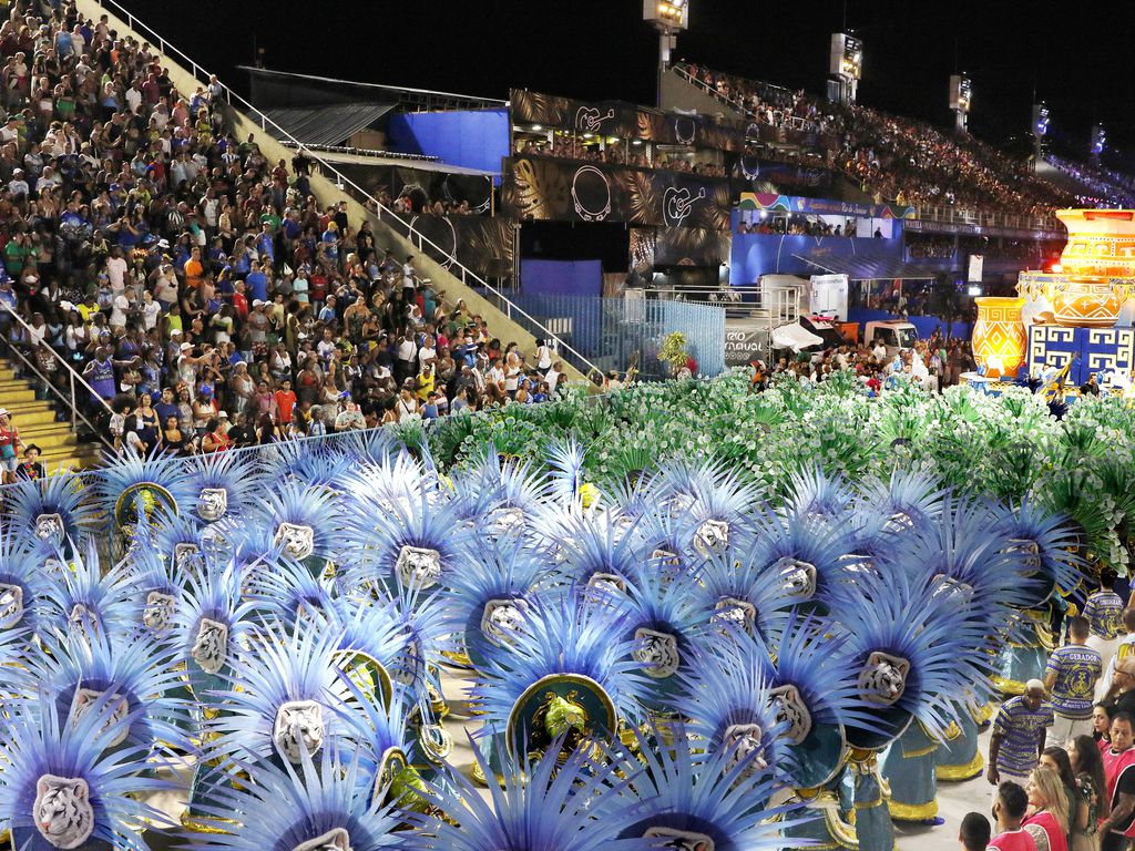 Rio de Janeiro (RJ), 20/02/2023 - A escola de samba Paraíso do Tuiuti desfila enredo sobre os búfalos da Ilha de Marajó, no Sambódromo da Marquês de Sapucaí. Foto: Fernando Frazão/Agência Brasil