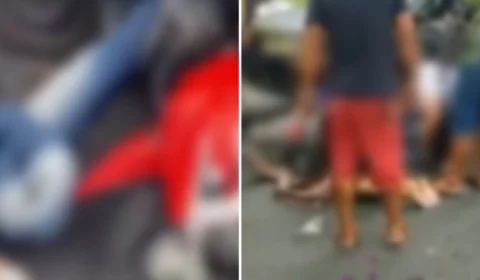 VÍDEO: motociclista tem perna fraturada na Max Teixeira em Manaus