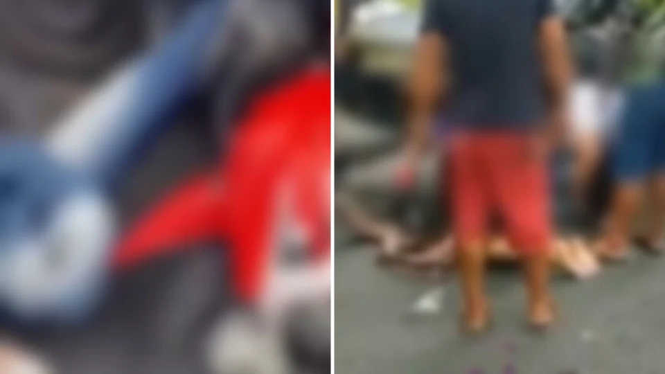 VÍDEO: motociclista tem perna fraturada na Max Teixeira em Manaus