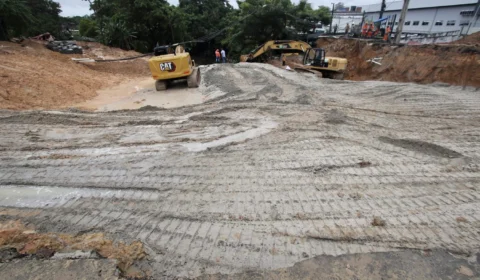 Obras na Djalma Batista avançam para etapa de reaterro em Manaus