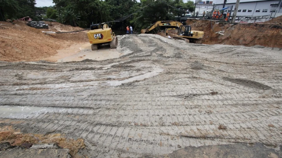Obras na Djalma Batista avançam para etapa de reaterro em Manaus