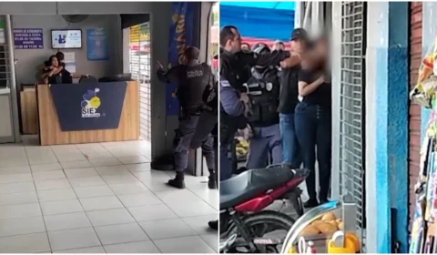 VÍDEO: suspeito tenta assaltar lotérica e faz atendente refém em Manaus