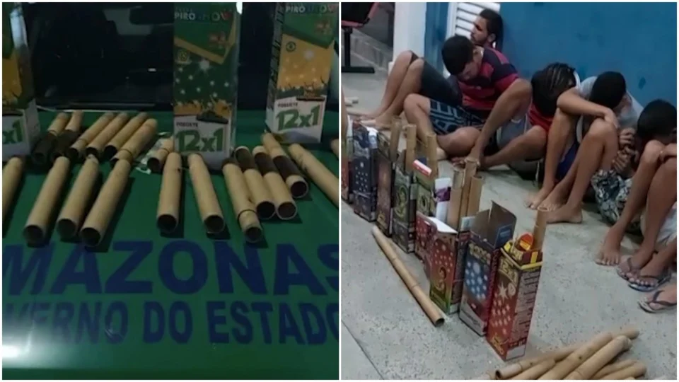 VÍDEO: suspeitos que planejavam atos de vandalismo são presos em Manaus