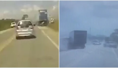 Vídeo: caminhão perde controle, atinge carro de frente e mata 6 pessoas no RJ