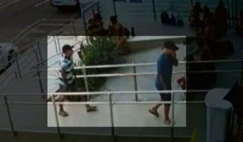 Divulgadas imagens de suspeitos de roubo em frente de clínica em Manaus