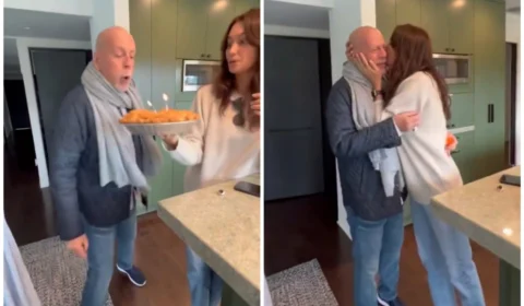 Bruce Willis comemora 68 anos com família, após diagnóstico de demência