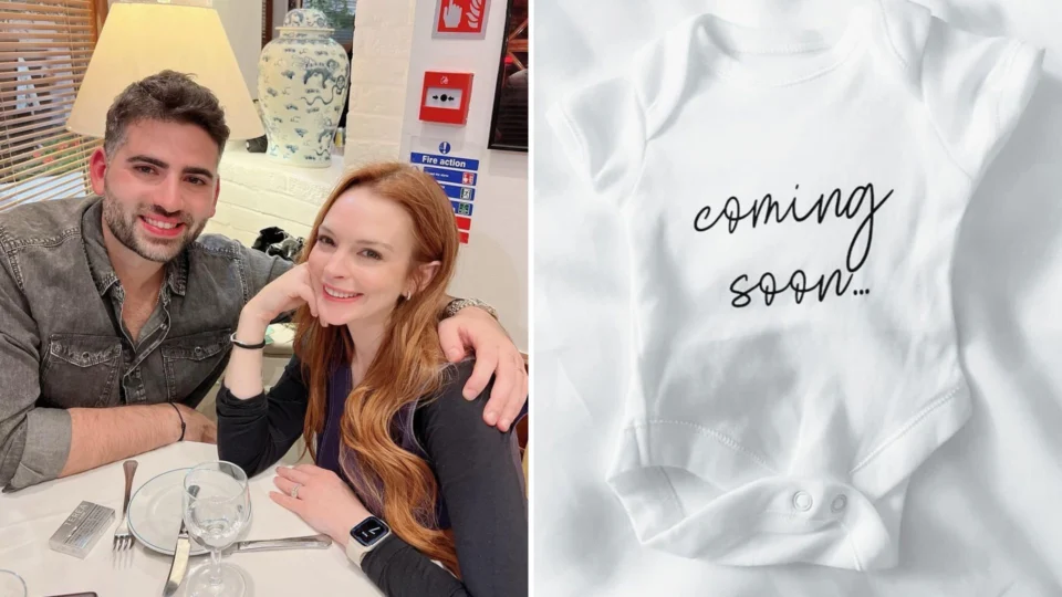 Atriz Lindsay Lohan anuncia que está grávida de seu primeiro filho