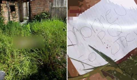 Recado é encontrado ao lado de corpo degolado, em Manaus