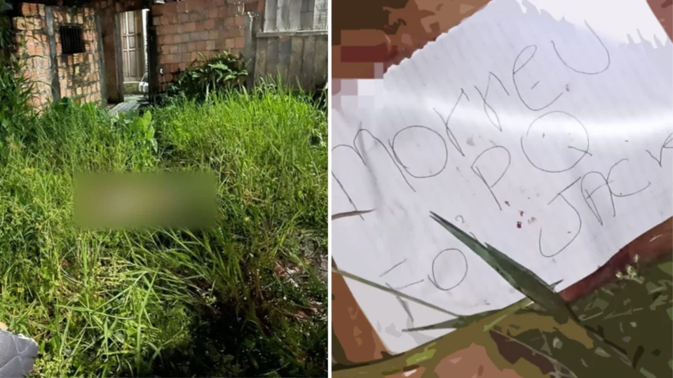 Recado é encontrado ao lado de corpo degolado, em Manaus