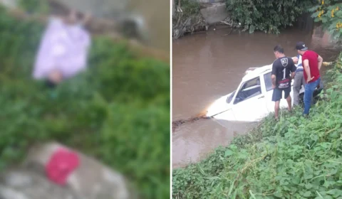 VÍDEO: homem perde controle e carro cai em igarapé na Zona Norte de Manaus