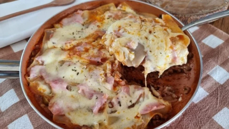Receita Fácil — Lasanha de frigideira: opção prática pronta em apenas 60 min