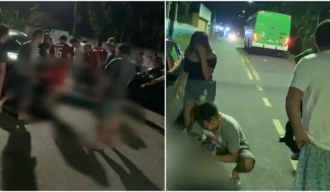 VÍDEO: motociclista de aplicativo é baleado em assalto na Zona Oeste de Manaus