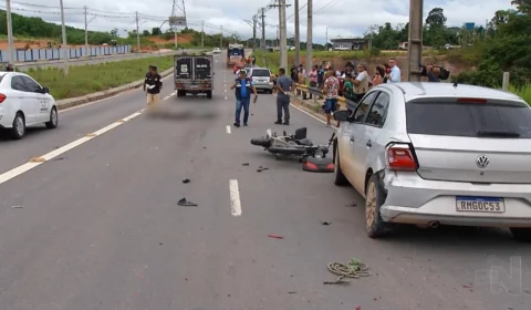 VÍDEO: motociclista morre após fazer ultrapassagem em avenida de Manaus
